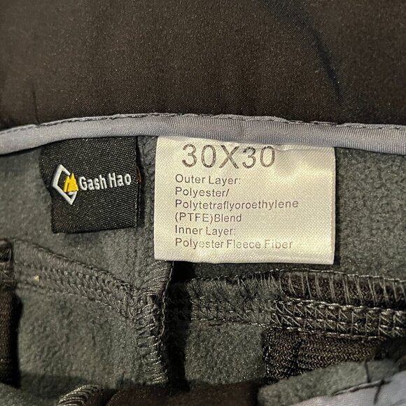 Gash Hao Mens Ski/Snowboard Waterproof Softshell Performance Pants Size 30x30 - Picture 2 of 12